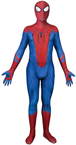 Xairx Adult Spiderman Cosplay Suit Halloween Cosplay Costume Superhero Full Bodysuit L
