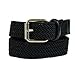 Levi's Boys' Big Kids Belt - School Casual for Jeans Classic Strap and Single Prong Buckle, Black Braided, Medium
