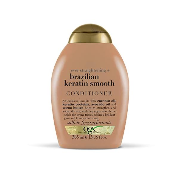 OGX-Brazilian-Keratin-Conditioner-for-Dry-Hair-385-ml OGX Brazilian Keratin Smooth Conditioner for Dry Hair, 385ml