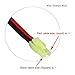 Youme 5pcs Female Deans t Plug to Male Mini Tamiya Connector Cable Tamiya Connector Adapter 16AWG Airsoft Gun Battery Charging Adapter