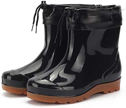 Boojoy Winter Boots, Boojoy Winter Snow Boots for Women and Men, Fur Lining Waterproof Slip Flat Ankle Boots (39EU, Red