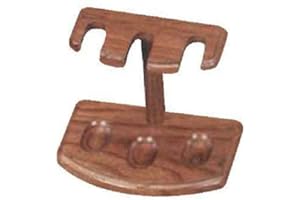 BIG BARK ROLLING PAPERS 3 Pipe Wooden Stand Rack Holder (Oak)