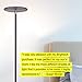Brightech Sky Flux Dimmable LED Floor Lamp – Super Bright Floor Lamp for Living Room and Offices – Torchiere Standing Lamp with 3 Light Options, Tall Lamp for Bedroom Reading and More - Bronze