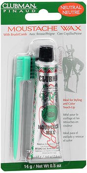 Clubman Moustache Wax Neutral 0.50 oz (Pack of 5)