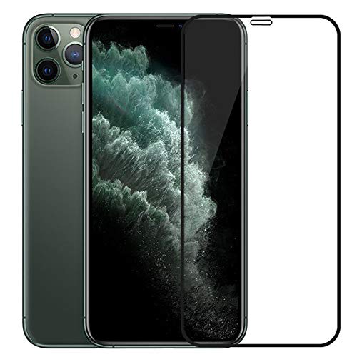 RKVMM Screen Protector For iPhone 12 Pro Max Screen Protector, Full Coverage Curved 3D Tempered Glass Screen Protector Covers Edge to Edge Screen 9H Hardness (Black)