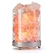 INVITING HOMES Natural Himalayan Salt Lamp in Clear Glass Holder with Dimmable Switch, 6ft UL-Listed Cord and 15-Watt Light Bulb