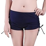HDE Womens Swim Brief with Ties Mini Boy Short Bikini Bottoms Swimsuit Separates