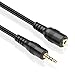 TNP 2.5mm Extension Cable (15 Feet) - Male to Female Adapter Extender Stereo Audio Sub Mini Subminiature Jack Adapter Wire Cord Plug Connector for Headset Headphone Microphone