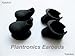 Four New Black - Eartips / Earbuds for Plantronics M20 Universal Bluetooth Headset and Free Yalokin Cleaning Cloth (Random Color) 6x6