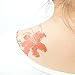 COKOHAPPY Large 8 Sheets Watercolor Temporary Tattoos for Girls Women Plum Lotus Chrysanthemum Peony Rose Lily Peach Arm Shoulders Waist Chest Back Night Show