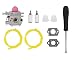 MOTOKU Carburetor & Tool Fuel Line Filter for Troy-Bilt TB80EC TB32EC YM21CS TB21EC TB22EC TB2040XP TB22 2 Cycle String Trimmer Gas Craftsman Weed Eater Whacker 27CC Replaces # WT-973 MTD 753-06190 primary