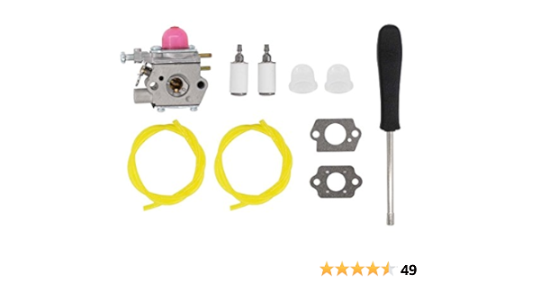 Amazon Com Motoku Carburetor Tool Fuel Line Filter For Troy Bilt Tb80ec Tb32ec Ym21cs Tb21ec Tb22ec Tb2040xp Tb22 2 Cycle String Trimmer Gas For Craftsman Weed Eater Whacker 27cc Wt 973 For Mtd 753 06190