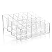 Weiai 24 Stand Transparent Plastic Trapezoid Makeup Cosmetic Organizer Display Stand A77