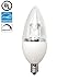 Triangle bulbs 5W LED Candelabra Light Bulbs Equivalent to 40W Incandescent Bulb the perfect chandelier led light bulbs, E12 Base Warm White 2800K