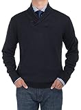 Bianco B Men's Cotton Shawl Collar Sweater Modern Fit