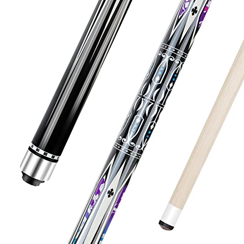 Wakefa Pool Billiard Cues Sticks: 58 Inch Canadian Maple Wood Pool ...