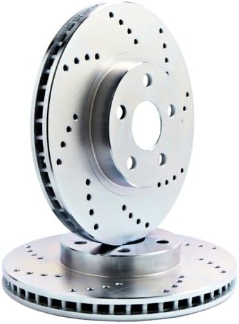 Fits 2009 Cadillac CTS [NOT V] [345mm Front &amp; 339mm Rear] REAR PAIR ATL Autosports Performance Brake Rotors ATL55166-01DO