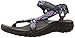 Skechers Women's Reggae-Decked Out Flat Sandal,Black/Multi,7 M US
