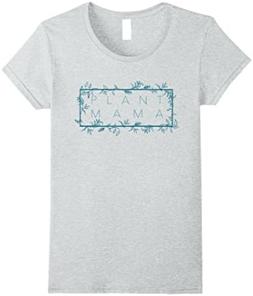 Womens Plant Mama Gardener Twisting Vine T-shirt XL Heather Grey