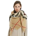 VIVIAN & VINCENT Women's Plaid Blanket Winter Scarf Warm Wrap Oversized Shawl Cape VIVIAN & VINCENT Women's Plaid Blanket Winter Scarf Warm Wrap Oversized Shawl Cape