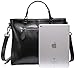 Heshe Womens Tote Purse Top Handle Bags Work Bag Satchel Cross-body Bag (Black-R)
