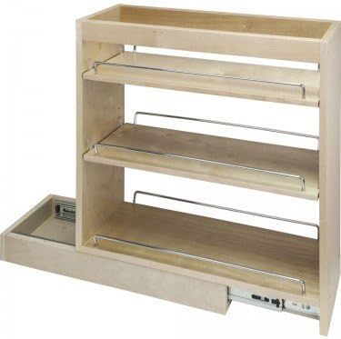 One - 8" Base Cabinet Pullout Featuring Soft-close Dura-close Full-extension Soft-close Ball Bearing slides