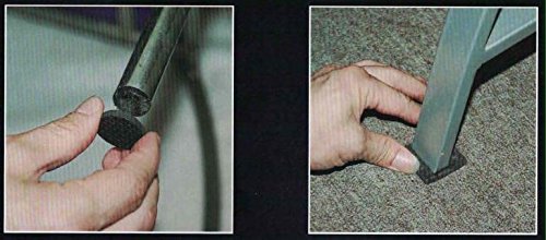 image for ALAZCO Anti-Skid & Scratch Rubber Furniture Protection Pads Kit & Self