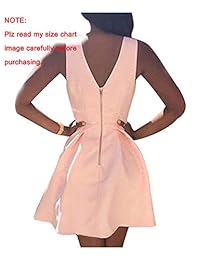 AiniDress - Vestido corto sin mangas, para fiesta, graduación, baile