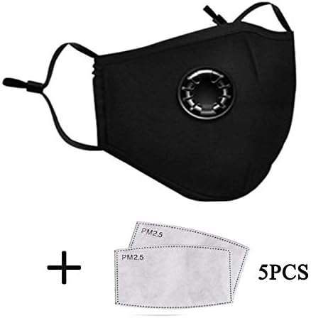 KZKR Activated Carbon Filter Replaceable 6 PCS Set Anti Haze Filter Paper for Mask