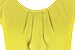 Simier Fariry Women's Chiffon Crew Neck Short Sleeve Blouse Yellow 12