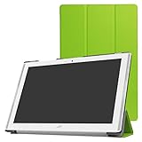 Acer Iconia One 10 B3-A40 / A3-A40 Slim Shell Case,Mama Mouth Ultra Lightweight PU Leather Standing Cover for 10.1