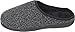 LUXEHOME Men's Cozy Floc Scuffs Slipper (10-11 US, Gray)