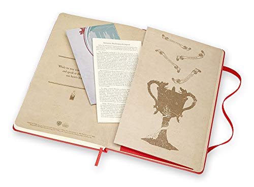 Moleskine-Limited-Edition-Harry-Potter-Notebook-Hard-Cover-Large-5-x-825-RuledLined-Geranium-Red-240-Pages
