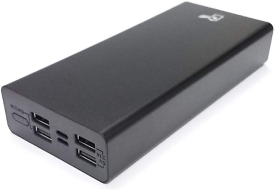 LifeCHARGE Jumbo Mega 250000mAh External Battery Pack for iPhone X, 8, Plus, 7, Plus, Samsung Galaxy S9, Edge, S8, Edge, S7, Edge and All Other Smart Devices - Black