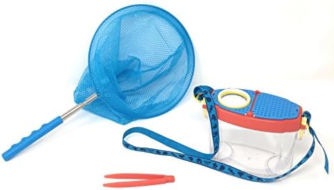 Bug Catcher Set for Kids: Insect and Butterfly Net with Magnifier Bug Box