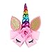 5Pcs 8'' Unicorn Hair Bows Large Hair Bow Clip Unicorn Hair Clips Hair Accessories for Girls Kids Children Cosplay Costume Christmas Party