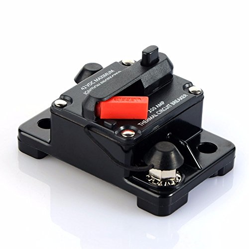 ANJOSHI 200A 50A 100A 150A Manual Reset Circuit Breaker Car Bus Truck Caravan Boat RV Vehicle Marine Inline Stereo Audio Panel Mounting Replacement Fuse Protector for Overload Protection