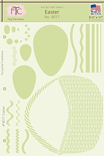 Fairytale Creations Easter Stencil, 8.5" L x 11" H