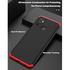 GOGME Cover per Oppo A53s Cover, Custodia Protettiva con Tutto Il Corpo Tocco Morbido Setoso, Staccabile Silicone PC… - immagine 8