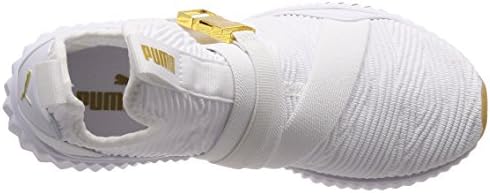 puma defy mid varsity white