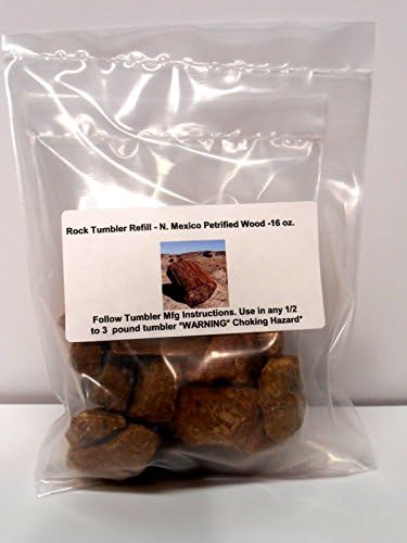 Rock Tumbler Gem Refill Kit New Mexico Petrified Wood Mix Rough 16 oz