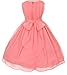 Little Girls Classic Yoro Wrinkled Chiffon Special Flowers Girls Dresses