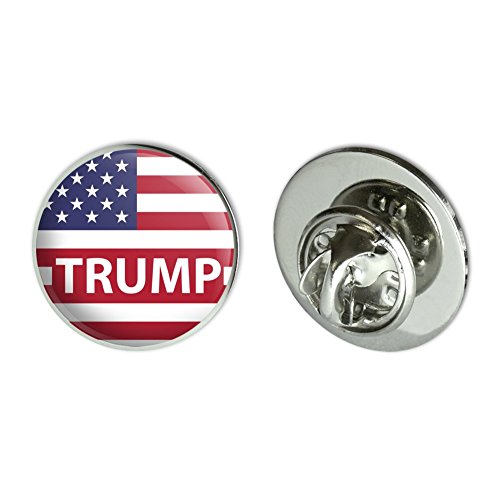 President Trump American Flag Metal 0.75