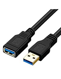 ShineKee - Cable de extensión USB 3.0 de alta velocidad, tipo A macho a hembra para Playstation, Xbox, USB Flash Drive, lector de tarjetas, disco duro, teclado, impresora, escáner