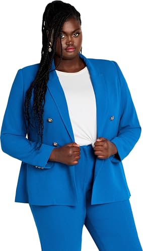 Photo 1 of City Chic Women's Plus Size Kiana Jacket, Sky Blue, 12 XXS