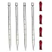 OESS Thick Glass Graduated Dropper Pipettes 1ml with Red Rubber Caps Pk/4