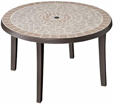 Amazon Com Grosfillex Us672137 Bahia Table 46 Inch Bronze