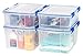 IRIS USA WSB-S/SD Combo WeatherShield 26.5 and 44 Quart Storage Box, Clear
