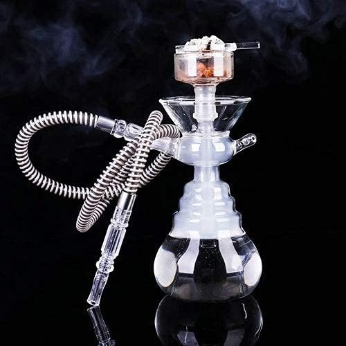 Hookah Complete Set 25CM Small Hookah Glass Vase with Charcoal Clip