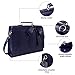 ECOSUSI Briefcase for Women Laptop Bag for Work Briefcase Crossbody Messenger Bags Vegan Leather Satchel Purse Fit 14 Inches Laptop, Navy Blue